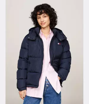 Пуховик Tommy Jeans Regular Fit, синий