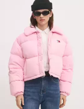 Пуховик Tommy Jeans, розовый