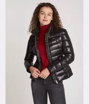 Пуховик Tommy Jeans Slim Fit, черный