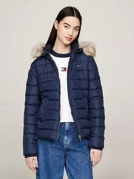 Пуховик TOMMY JEANS Winterjacke, темно-синий