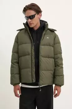 Пуховик Tommy Jeans, зеленый