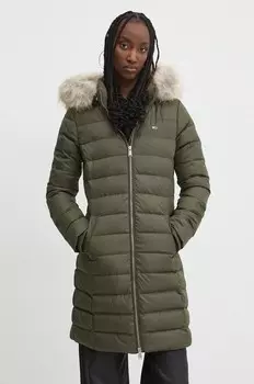 Пуховик Tommy Jeans, зеленый