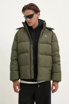 Пуховик Tommy Jeans, зеленый