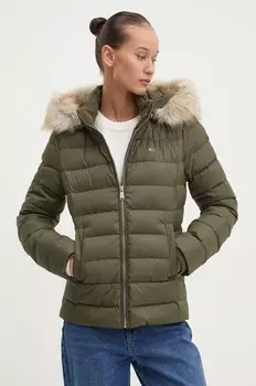 Пуховик Tommy Jeans, зеленый