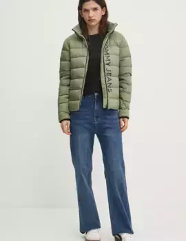 Пуховик Tommy Jeans, зеленый