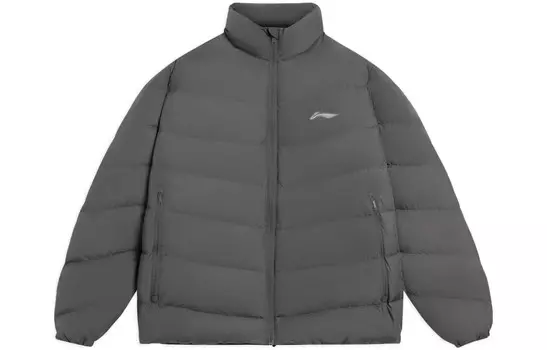 Пуховик Training Series для мужчин, серый Lining, серый
