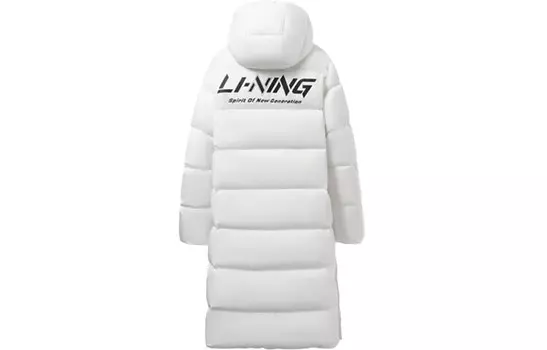 Пуховик Training Series унисекс молочно-белый Lining, слоновая кость