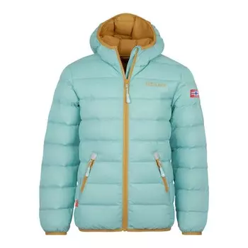 Пуховик Trollkids Dovrefjell, голубой/коричневый