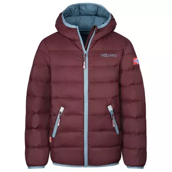 Пуховик Trollkids Kid's Dovrefjell, цвет Chestnut/Steel Blue