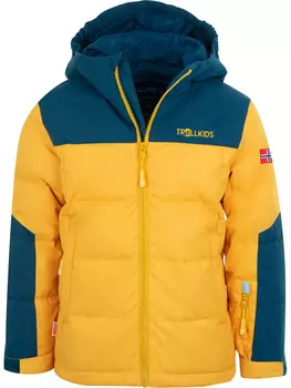 Пуховик Trollkids Narvik XT, желтый