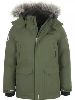 Пуховик Trollkids Spitsbergen, хаки