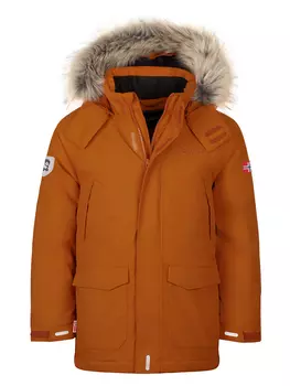 Пуховик Trollkids Spitsbergen, светло коричневый