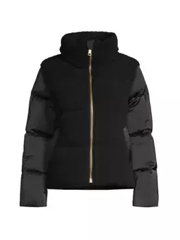 Пуховик Una из искусственной овчины Nicole Benisti, черный