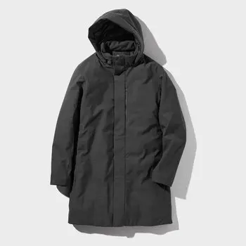 Пуховик UNIQLO гибридный, темно-серый