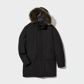 Пуховик Uniqlo мужской ультратеплый, черный