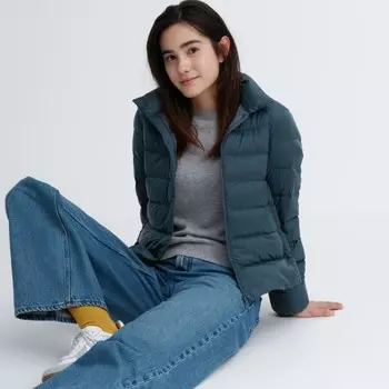 Пуховик Uniqlo Ultra Light, 58 темно-зеленый