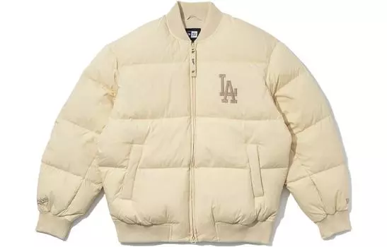 Пуховик унисекс экрю New Era, Ecru