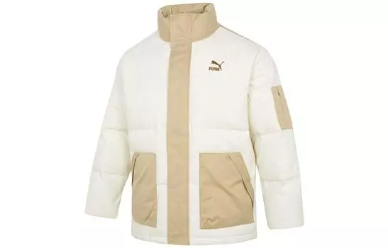 Пуховик унисекс экрю PUMA, Ecru