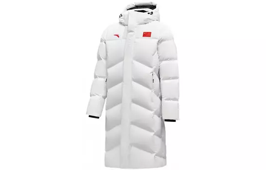 Пуховик унисекс белый Anta, белый