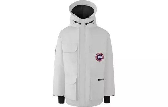 Пуховик унисекс белый Canada Goose