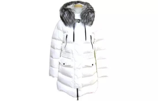 Пуховик унисекс белый Moncler