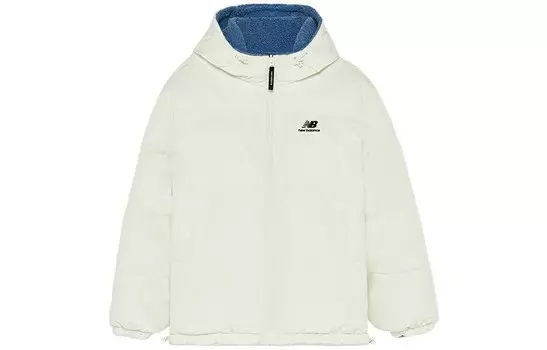 Пуховик унисекс белый New Balance, белый