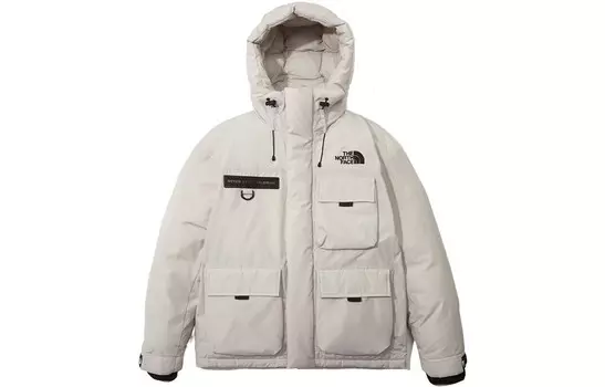 Пуховик унисекс белый песок The North Face, белый