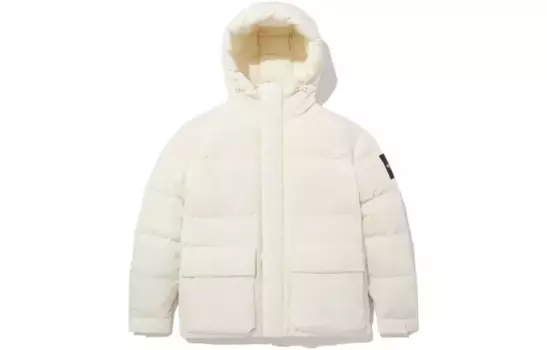 Пуховик унисекс белый The North Face, белый