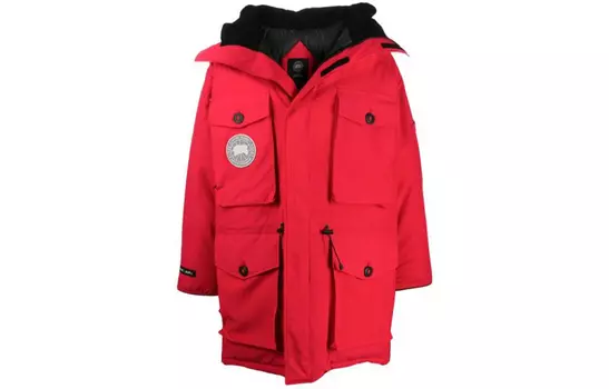 Пуховик унисекс Canada Goose, красный