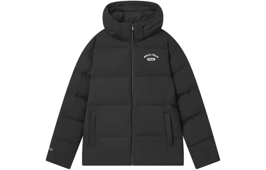 Пуховик унисекс, черный как смоль Fila, черный
