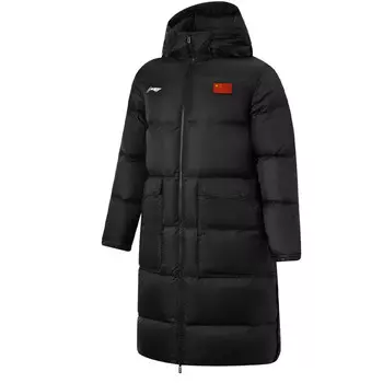 Пуховик унисекс черный Lining