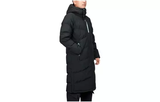 Пуховик унисекс черный Lining, черный