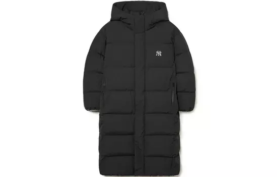 Пуховик унисекс черный Mlb