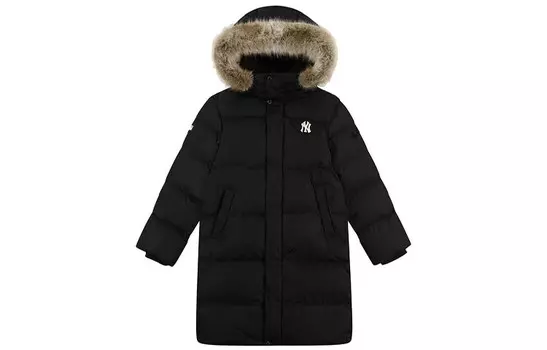 Пуховик унисекс черный Mlb