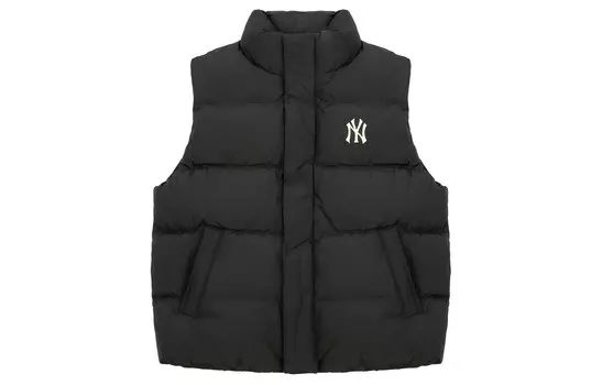 Пуховик унисекс черный Mlb