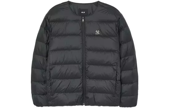 Пуховик унисекс черный Mlb