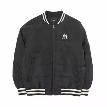 Пуховик унисекс черный Mlb