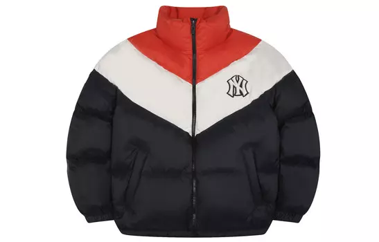 Пуховик унисекс черный Mlb