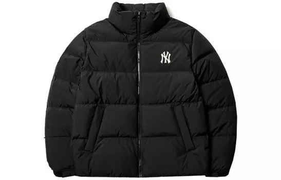 Пуховик унисекс черный Mlb