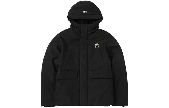 Пуховик унисекс черный Mlb