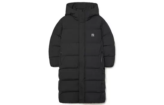 Пуховик унисекс черный Mlb