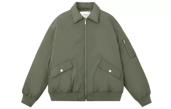 Пуховик унисекс CHINISM, оливково-зеленый