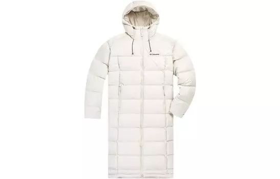 Пуховик унисекс Columbia, молочный