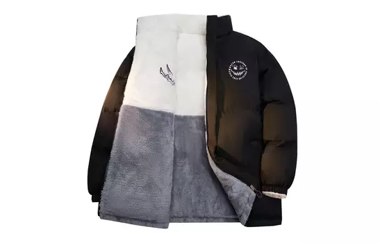 Пуховик унисекс CSKS, Stone Black (Upgraded 9073 with 10,000 Needle Embroidery)