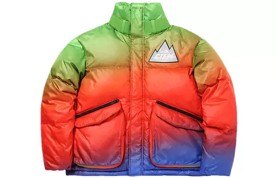 Пуховик унисекс цвета радуги Lining, цвет Rainbow