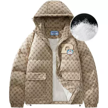 Пуховик унисекс Doraemon, Черный