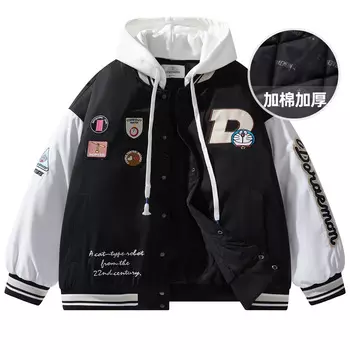 Пуховик унисекс Doraemon, черный