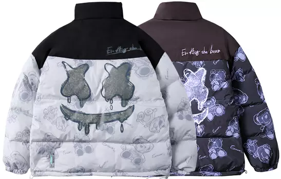 Пуховик унисекс ER, Черный