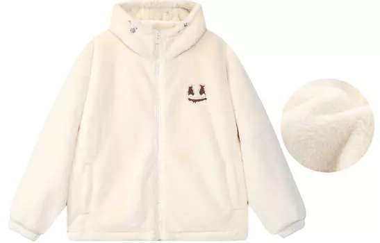 Пуховик унисекс ER, Ecru