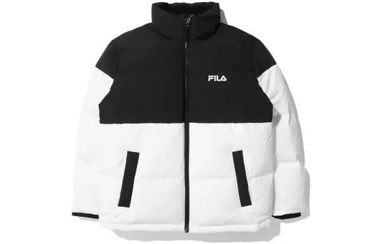 Пуховик унисекс FILA, цвет Black and White
